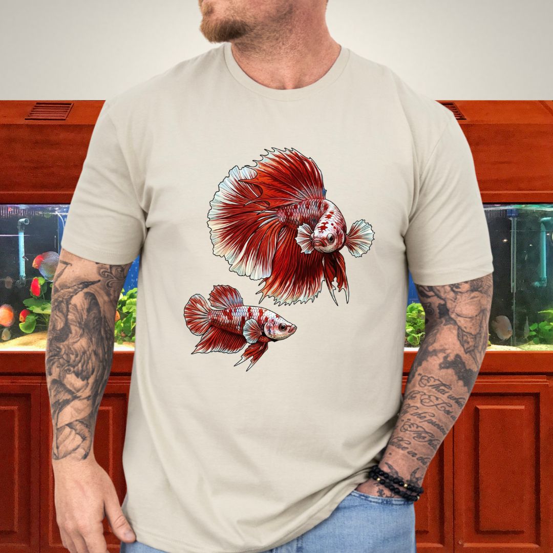 Betta Courtship Dance Tee-T-Shirt-Fish & Friends Tees