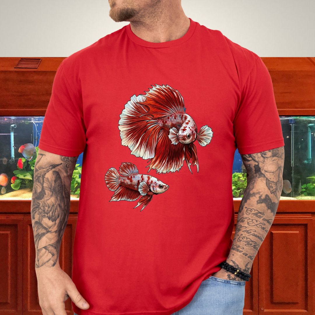 Betta Courtship Dance Tee-T-Shirt-Fish & Friends Tees