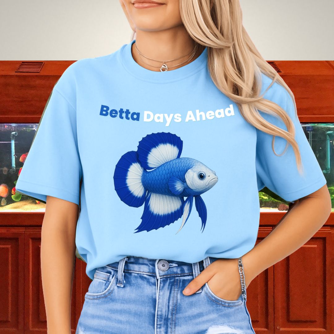 Betta Days Ahead Shirt – Doubletail Butterfly Betta Graphic Tee-T-Shirt-Fish & Friends Tees
