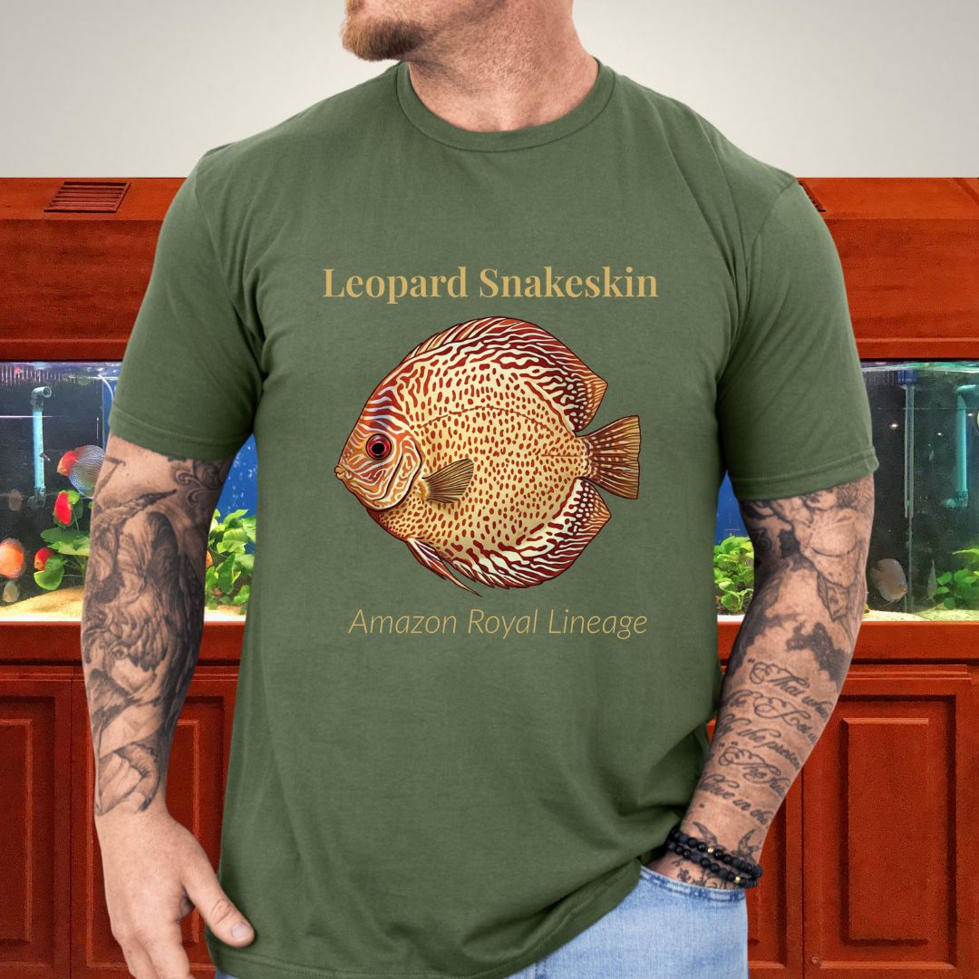 Leopard Snakeskin Discus – Amazon Royal Lineage Tee-T-Shirt-Fish & Friends Tees