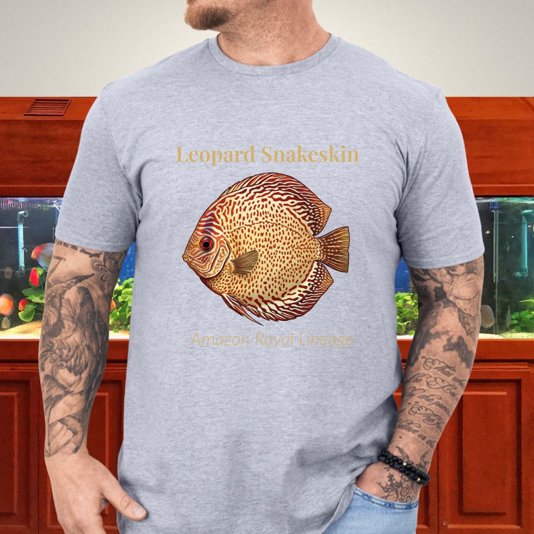 Leopard Snakeskin Discus – Amazon Royal Lineage Tee-T-Shirt-Fish & Friends Tees