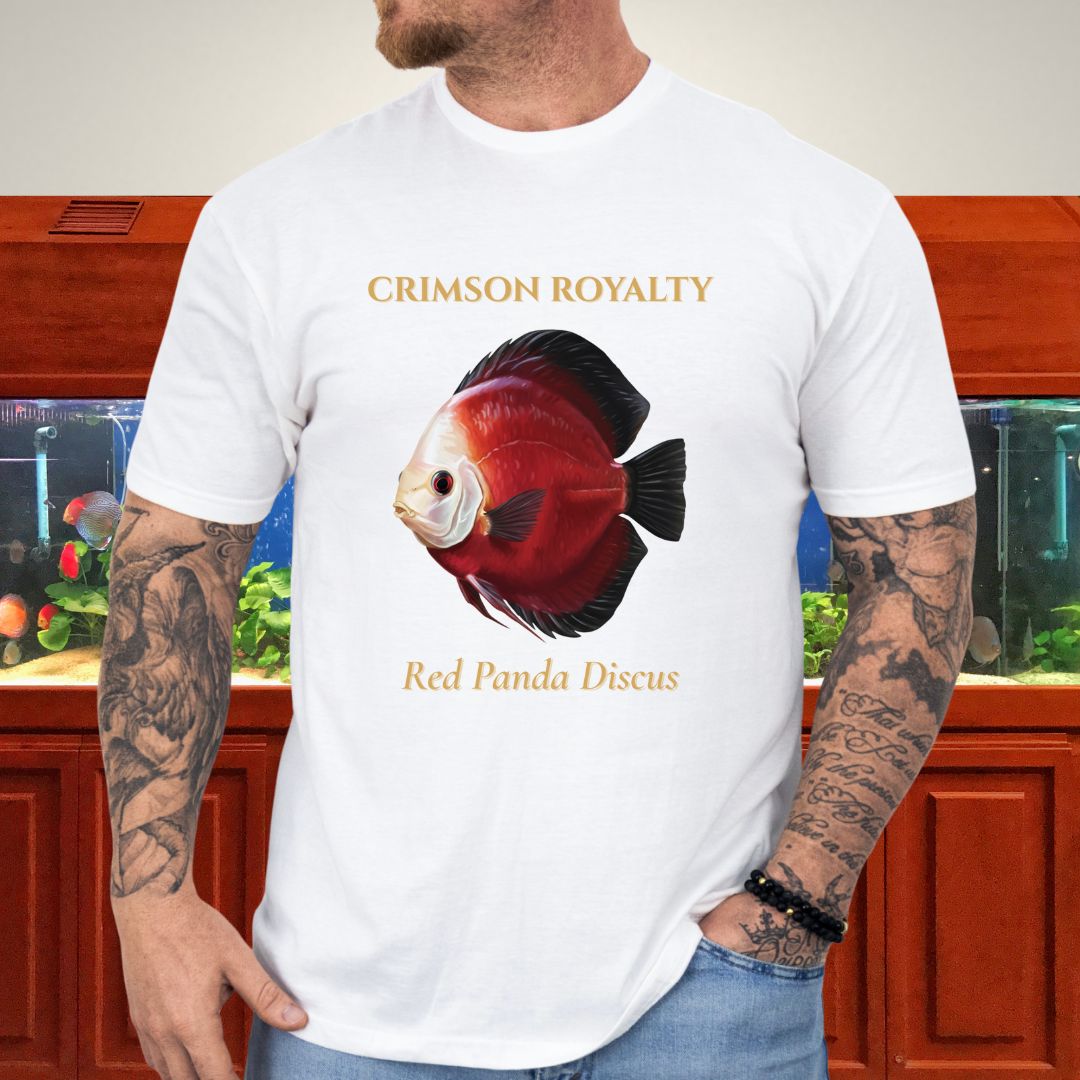 Crimson Royalty – Red Panda Discus Tee-T-Shirt-Fish & Friends Tees