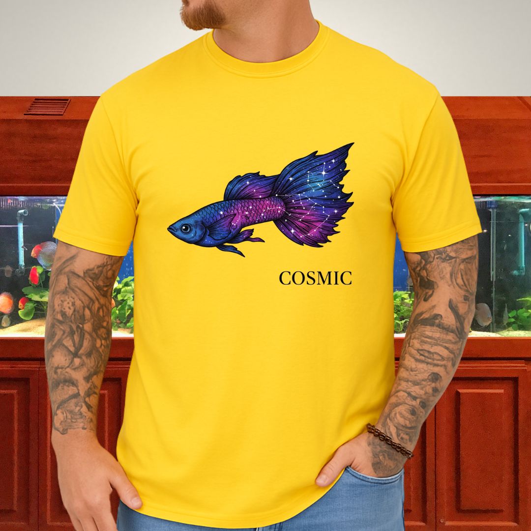 Cosmic Guppy Surreal Galaxy Tee