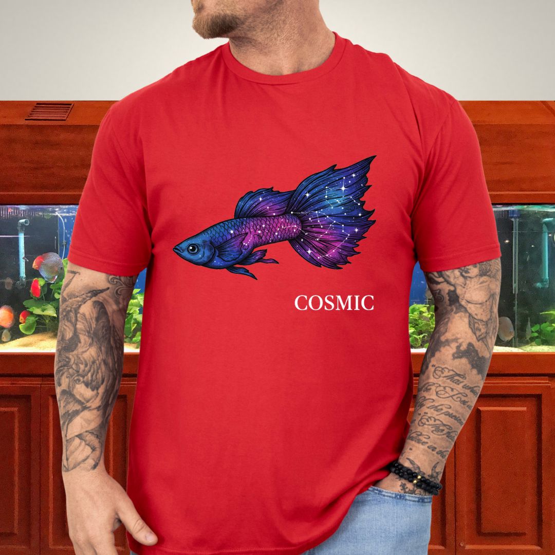 Cosmic Guppy Surreal Galaxy Tee