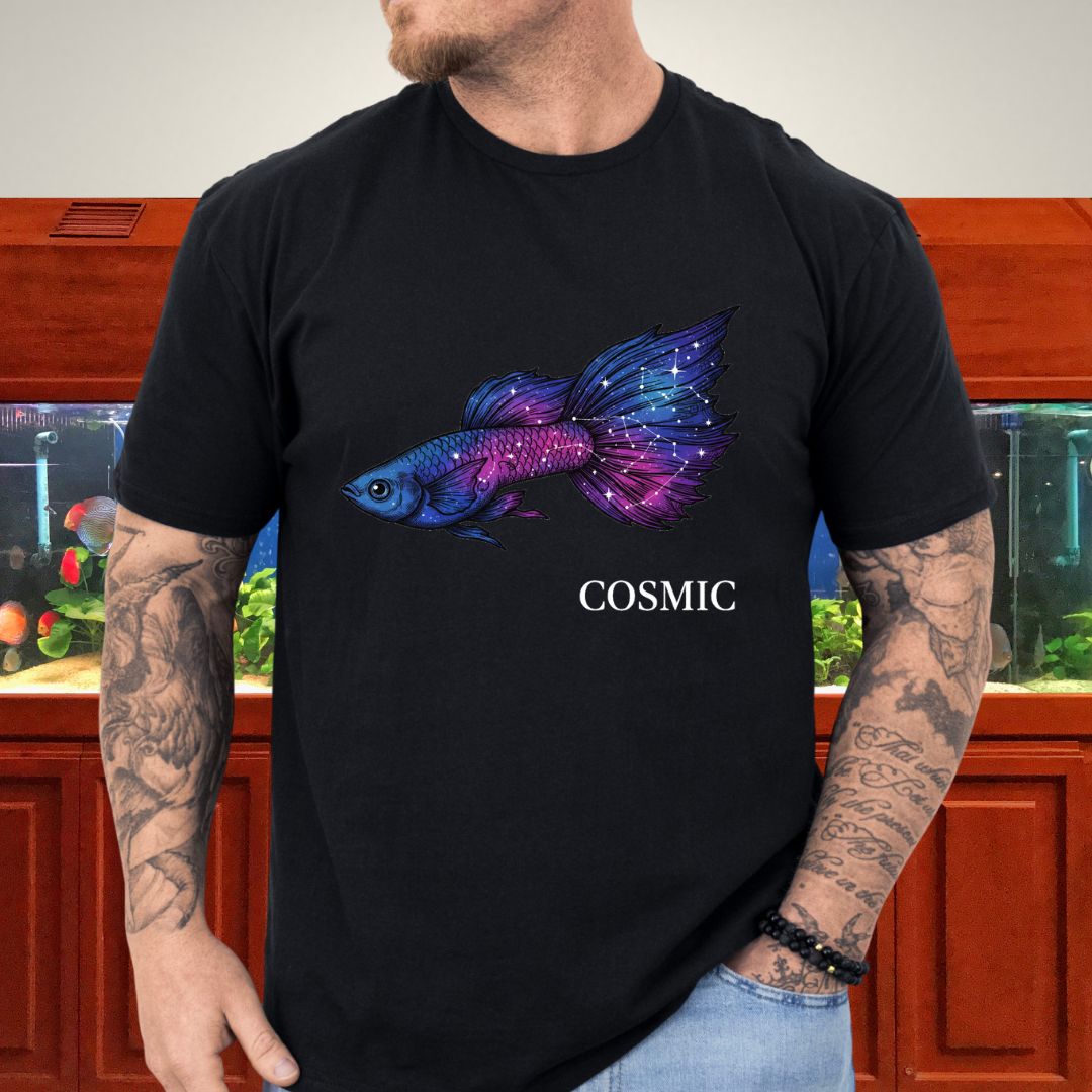 Cosmic Guppy Surreal Galaxy Tee
