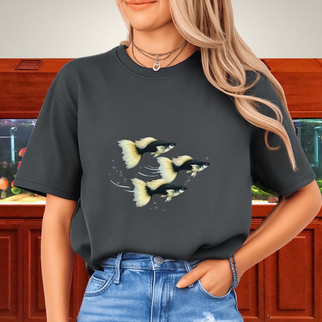 Serenity Swim – Half-Black Pastel Guppies