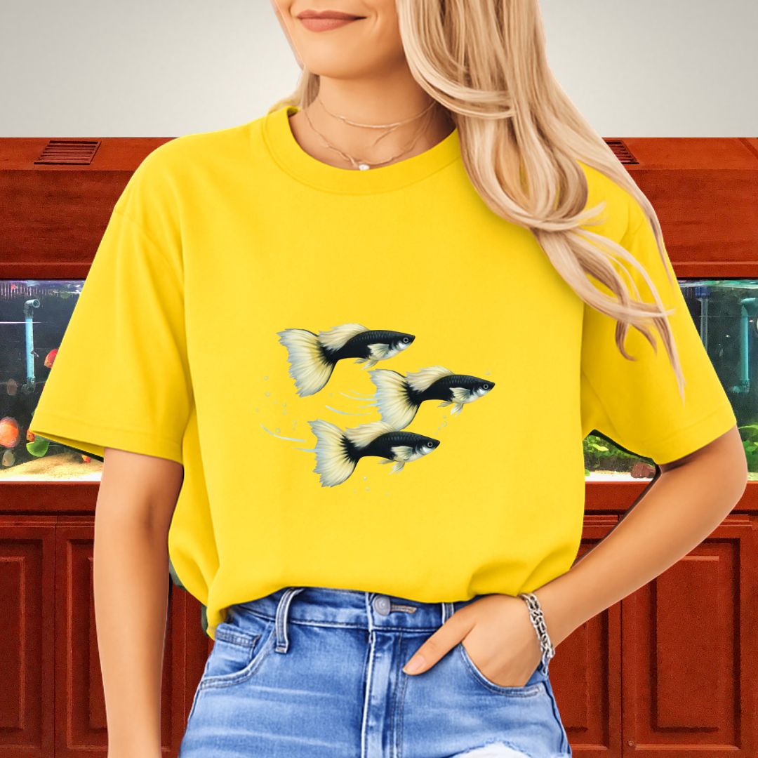Serenity Swim – Half-Black Pastel Guppies