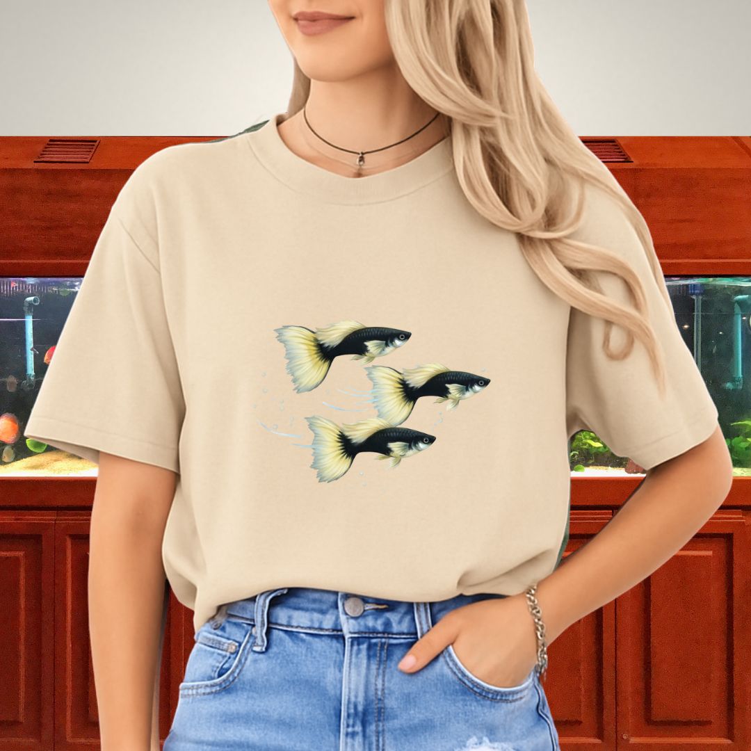 Serenity Swim – Half-Black Pastel Guppies