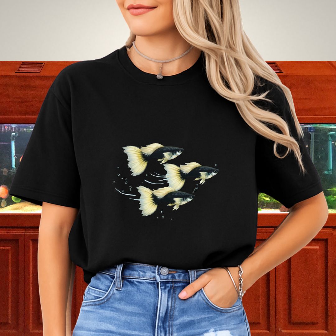 Serenity Swim – Half-Black Pastel Guppies
