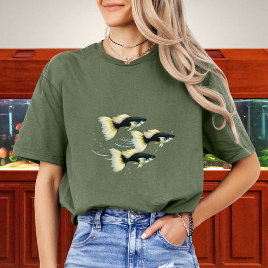 Serenity Swim – Half-Black Pastel Guppies