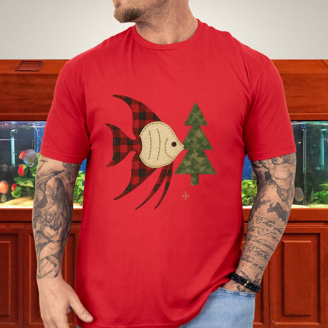 Country Christmas Angelfish Tee