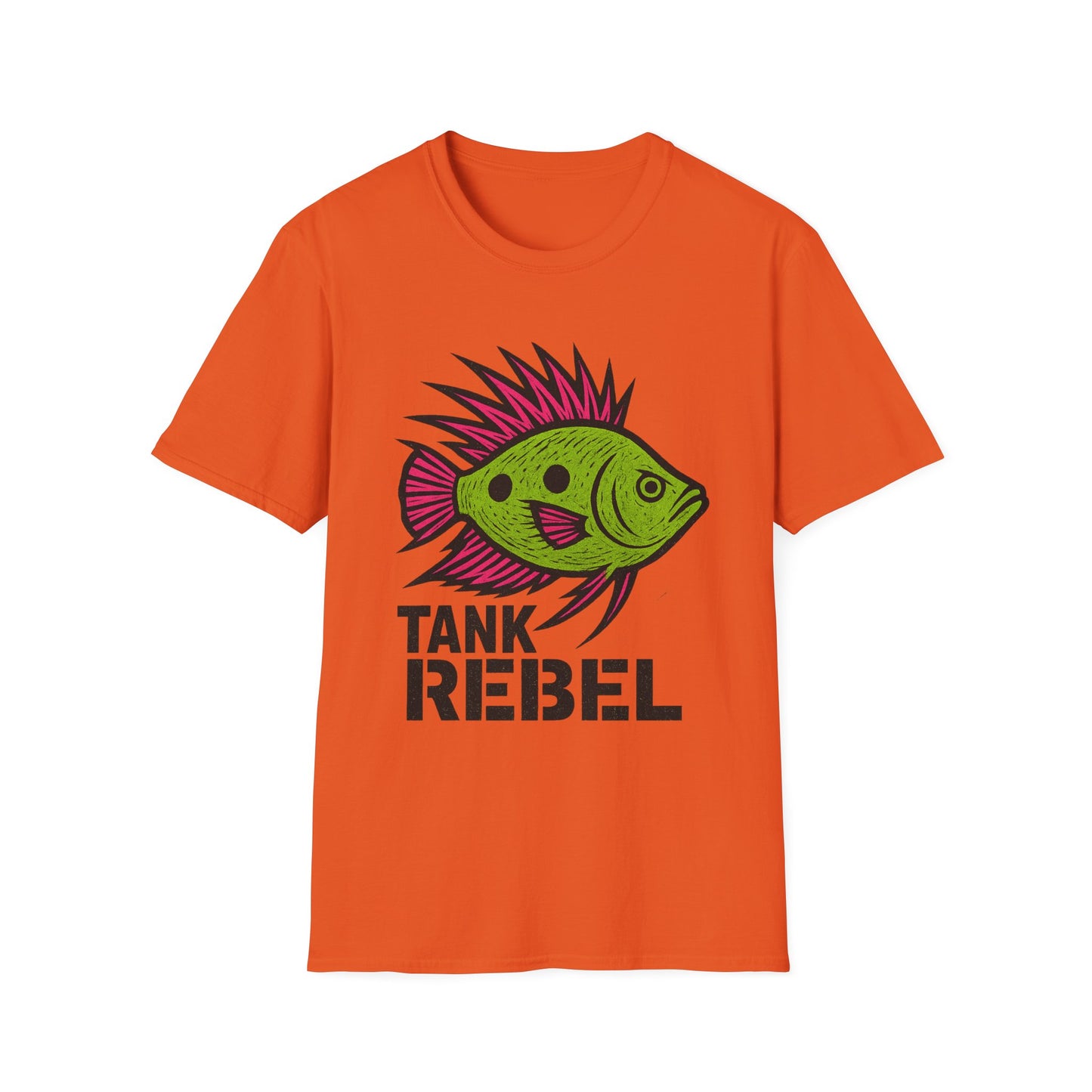 Tank Rebel Tee – Punk Three-Spot Gourami Mohawk Design