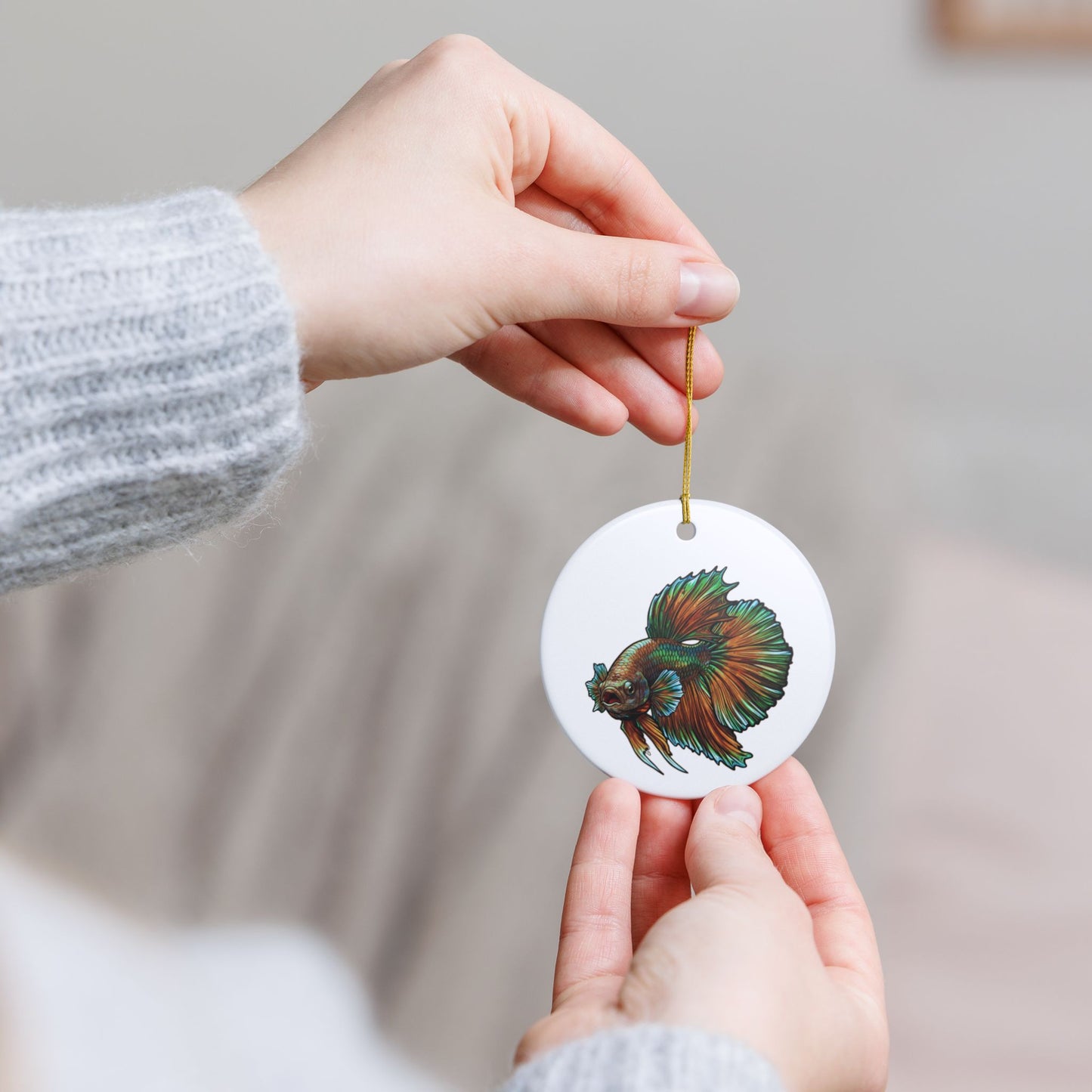 Copper Dragon Betta Ornament