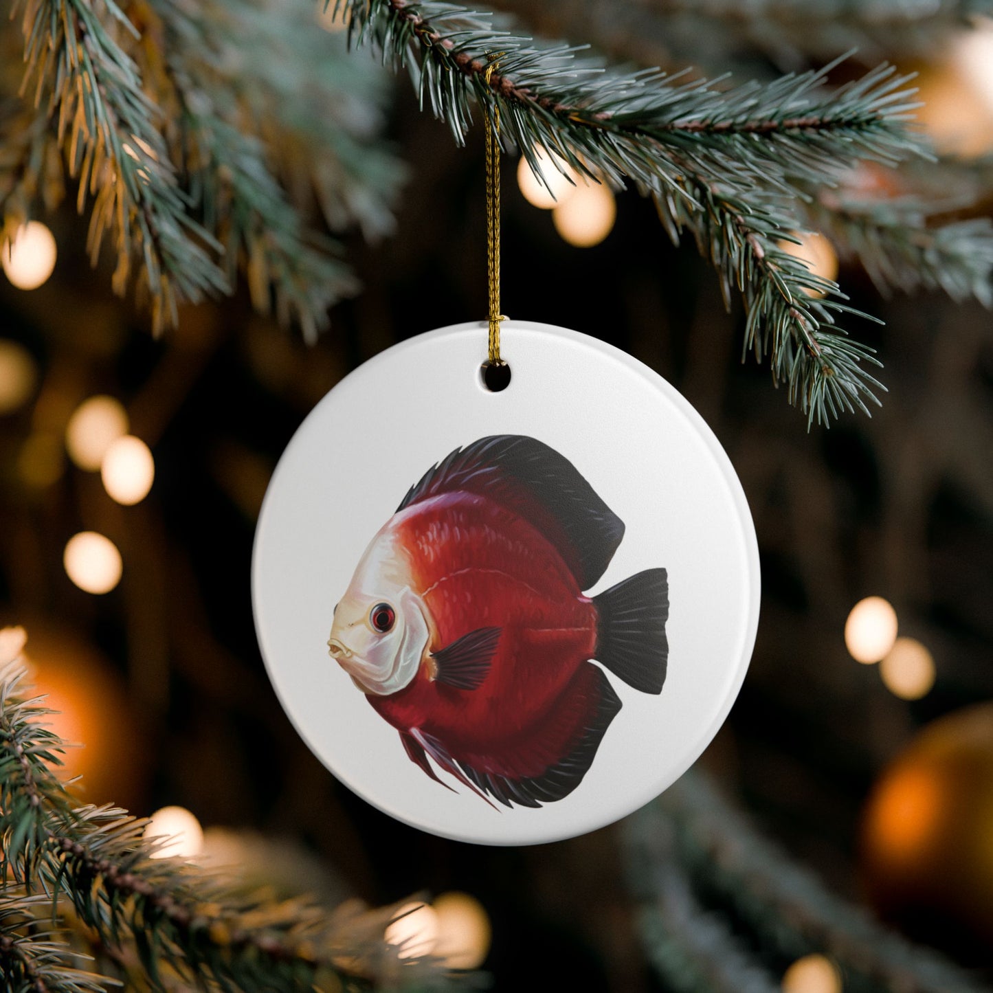 Red Panda Discus Ornament