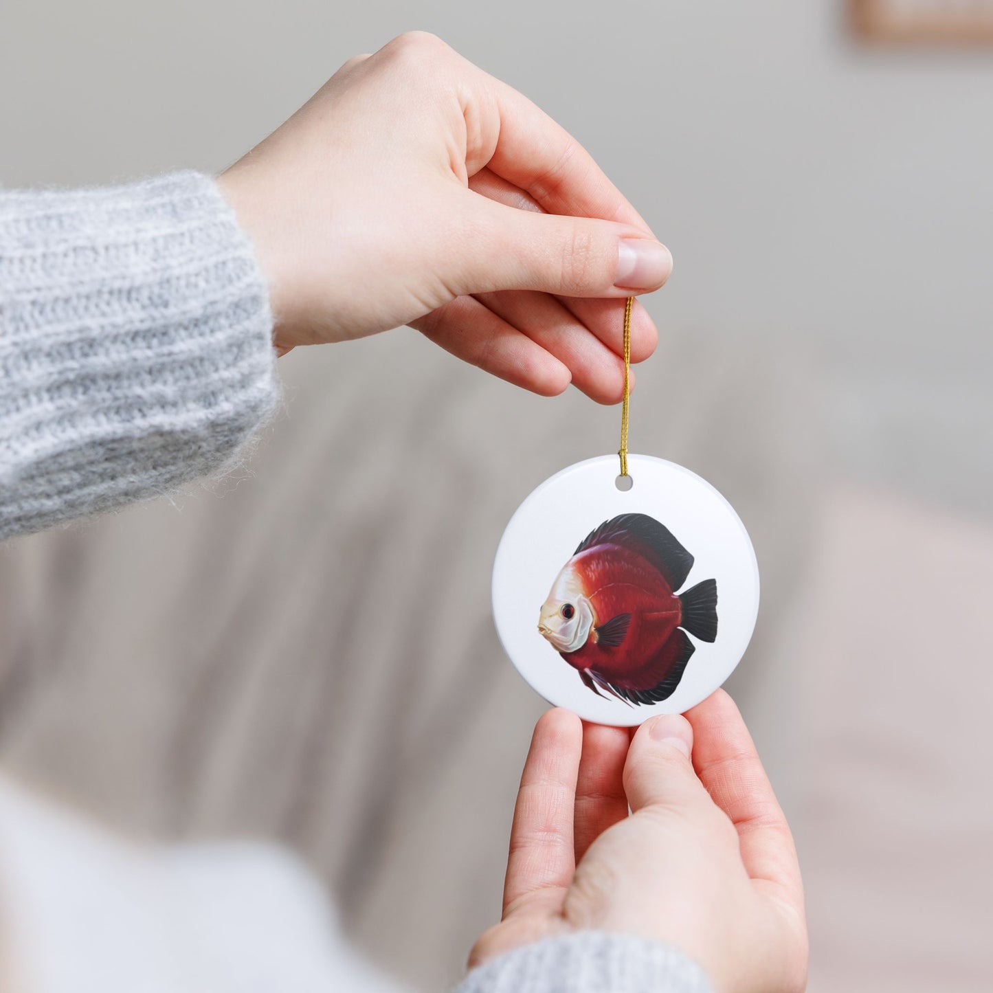 Red Panda Discus Ornament