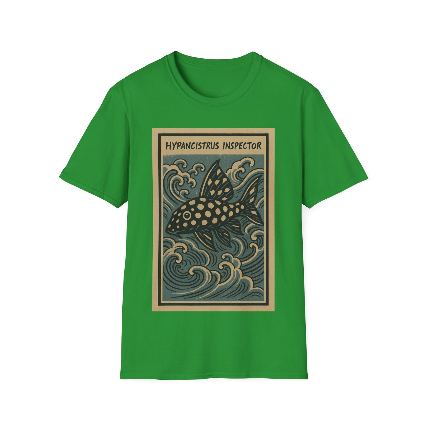 Snowball Pleco Tee – Ukiyo-e Woodblock Aquarium Art