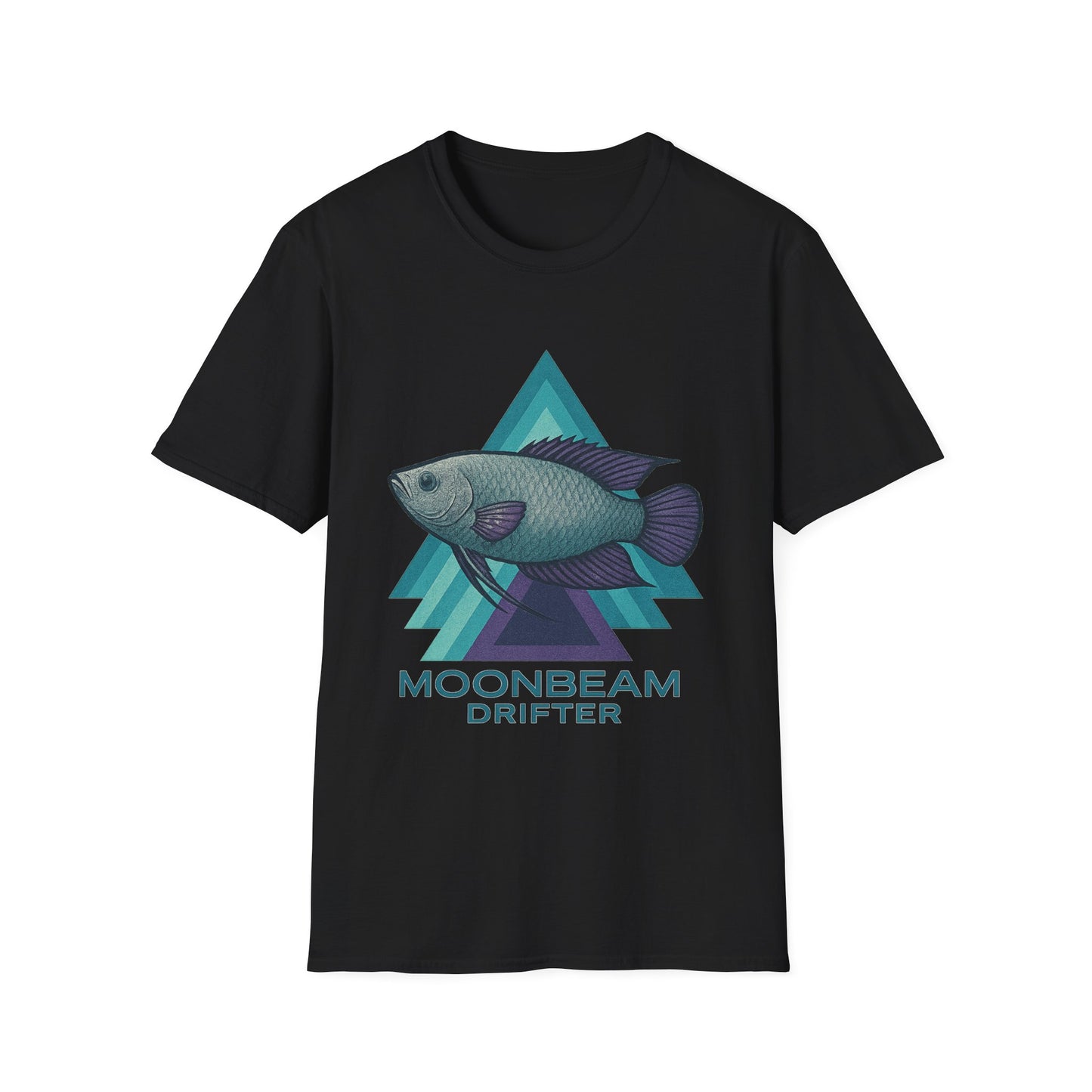 Moonbeam Drifter Tee – Geometric Moonlight Gourami Design