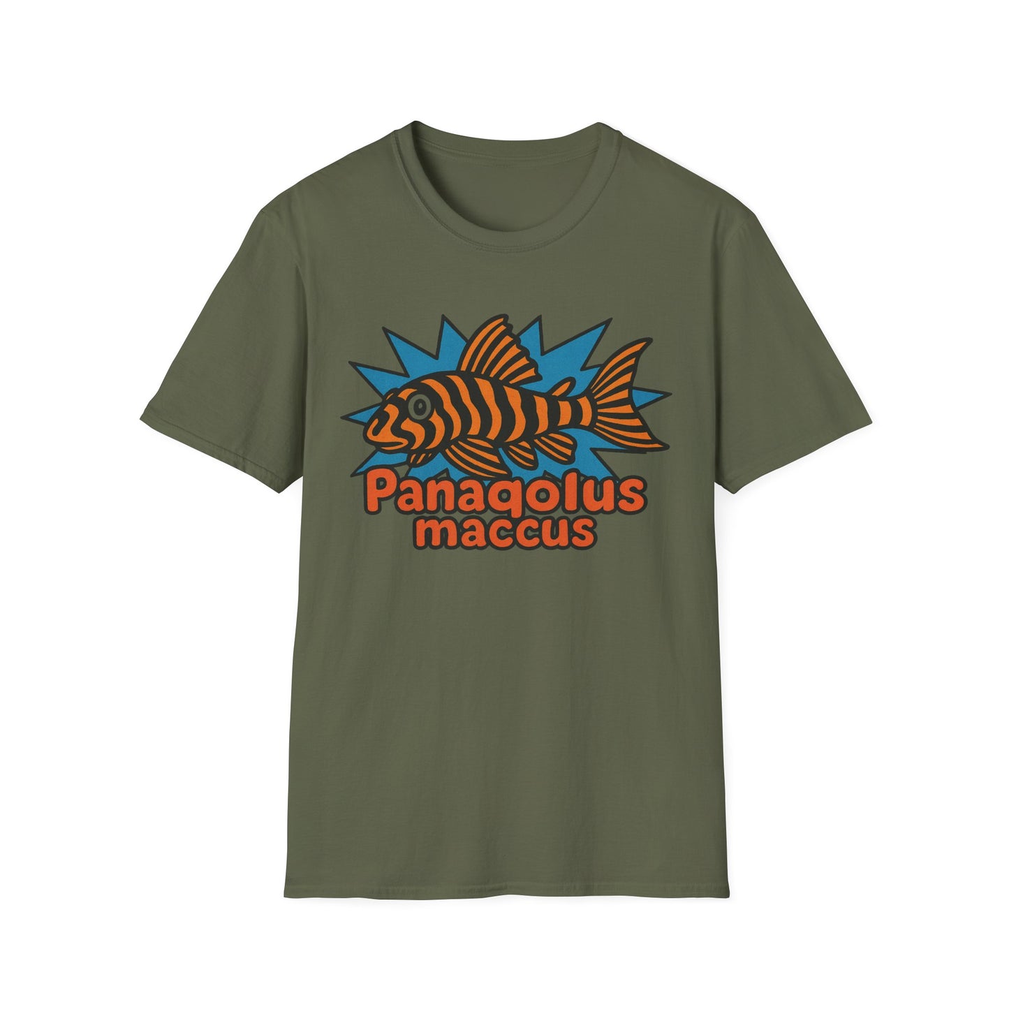 Retro Aquarium Tee – Clown Pleco Bubble Letter Print