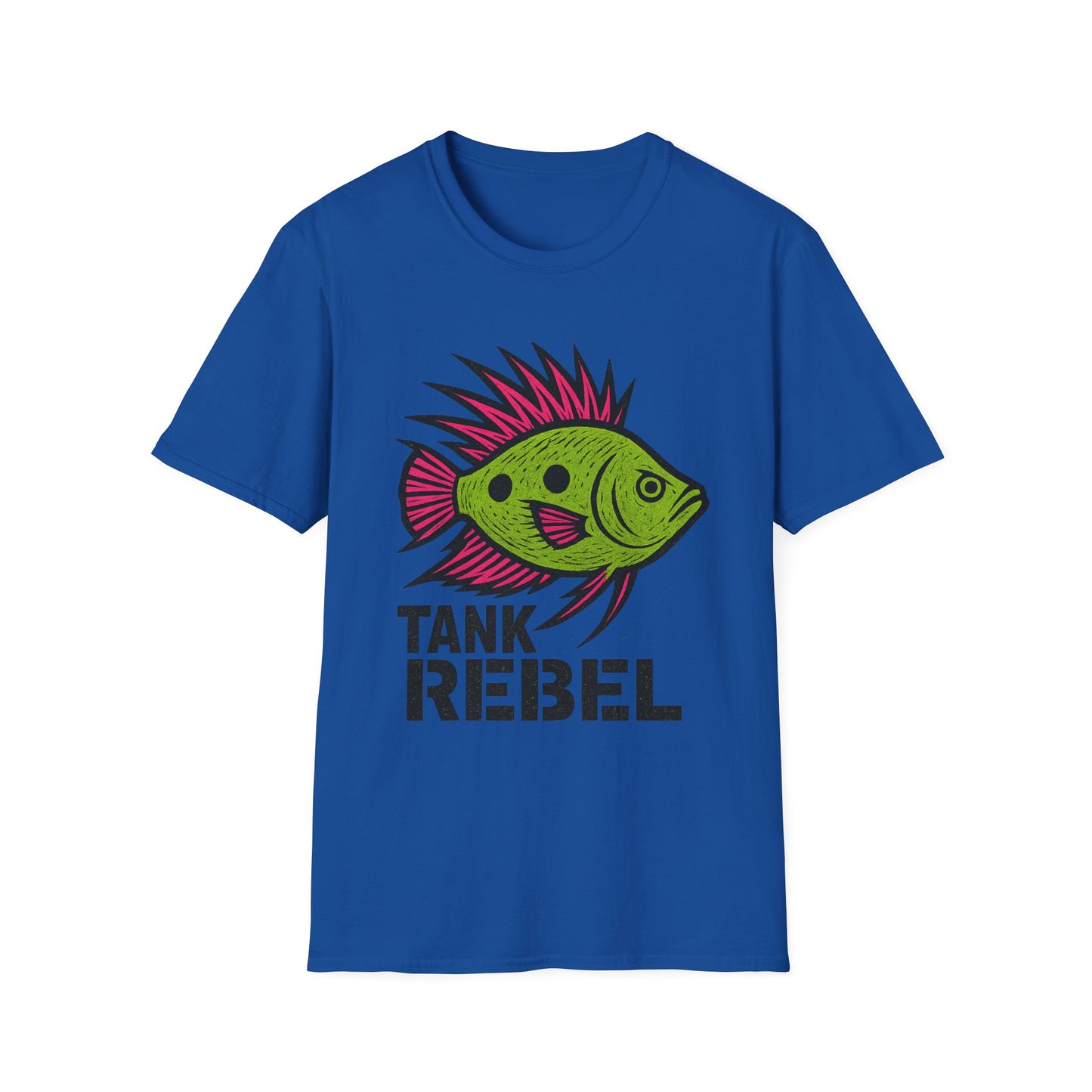 Tank Rebel Tee – Punk Three-Spot Gourami Mohawk Design