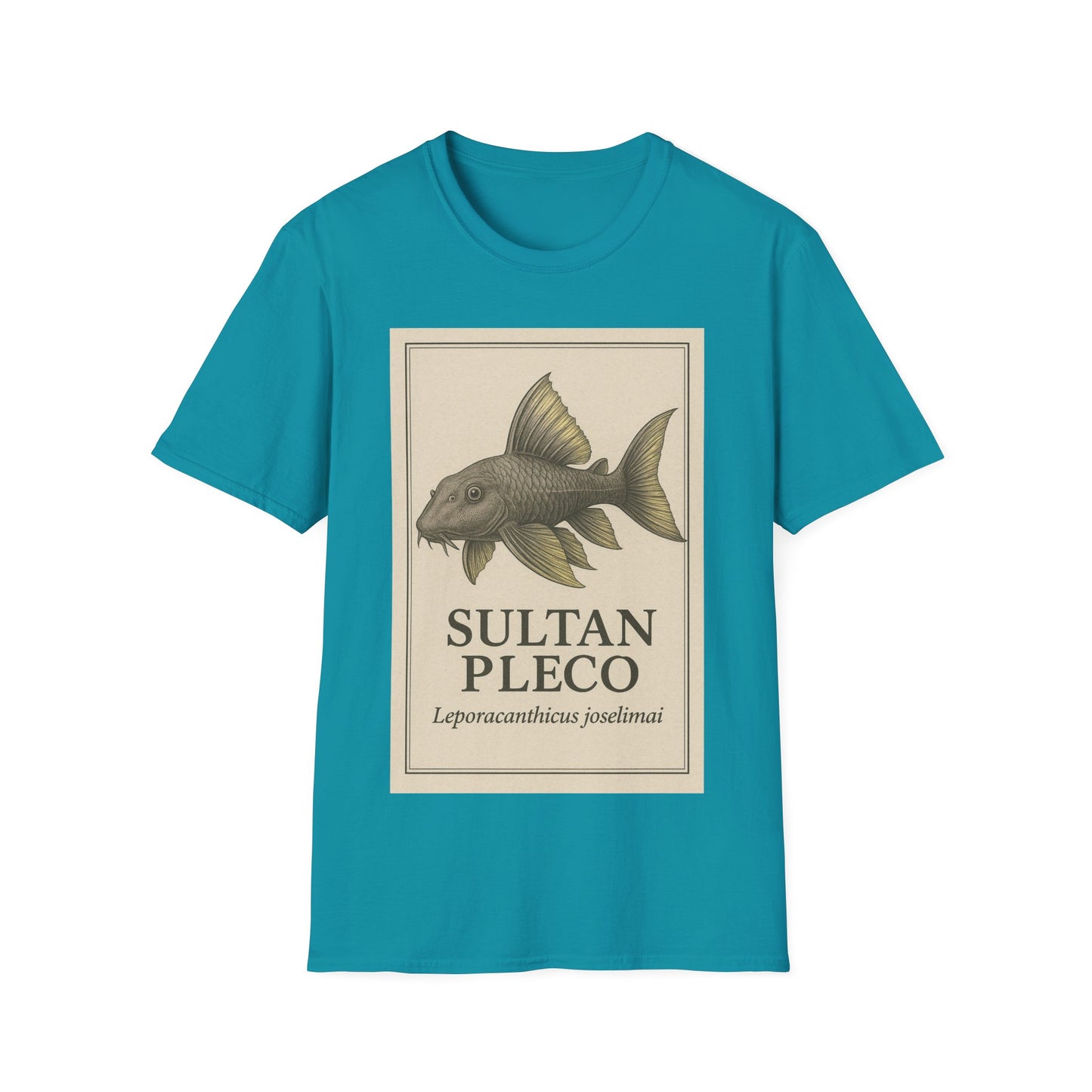 Sultan Pleco Tee – Realistic Etching Catfish Design