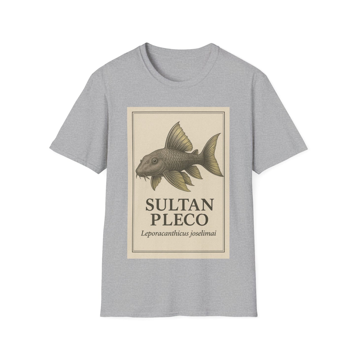 Sultan Pleco Tee – Realistic Etching Catfish Design