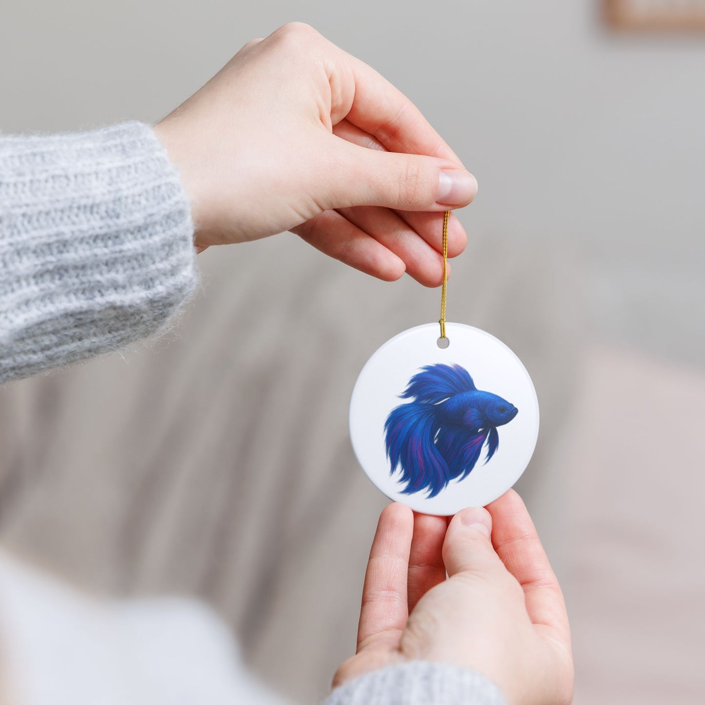 Electric Flow Betta Ornament