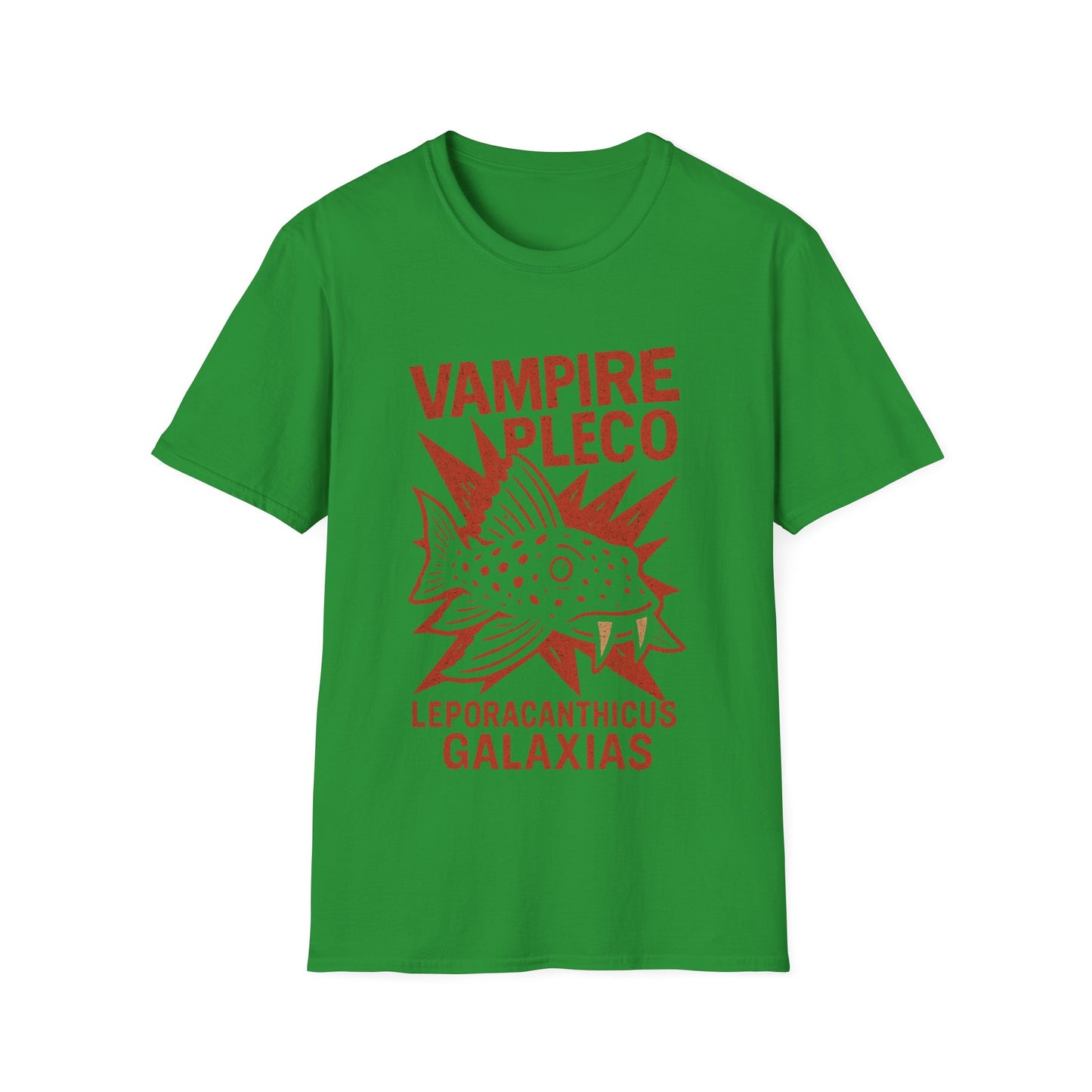 Vampire Pleco Tee – Punk Stencil Catfish Design