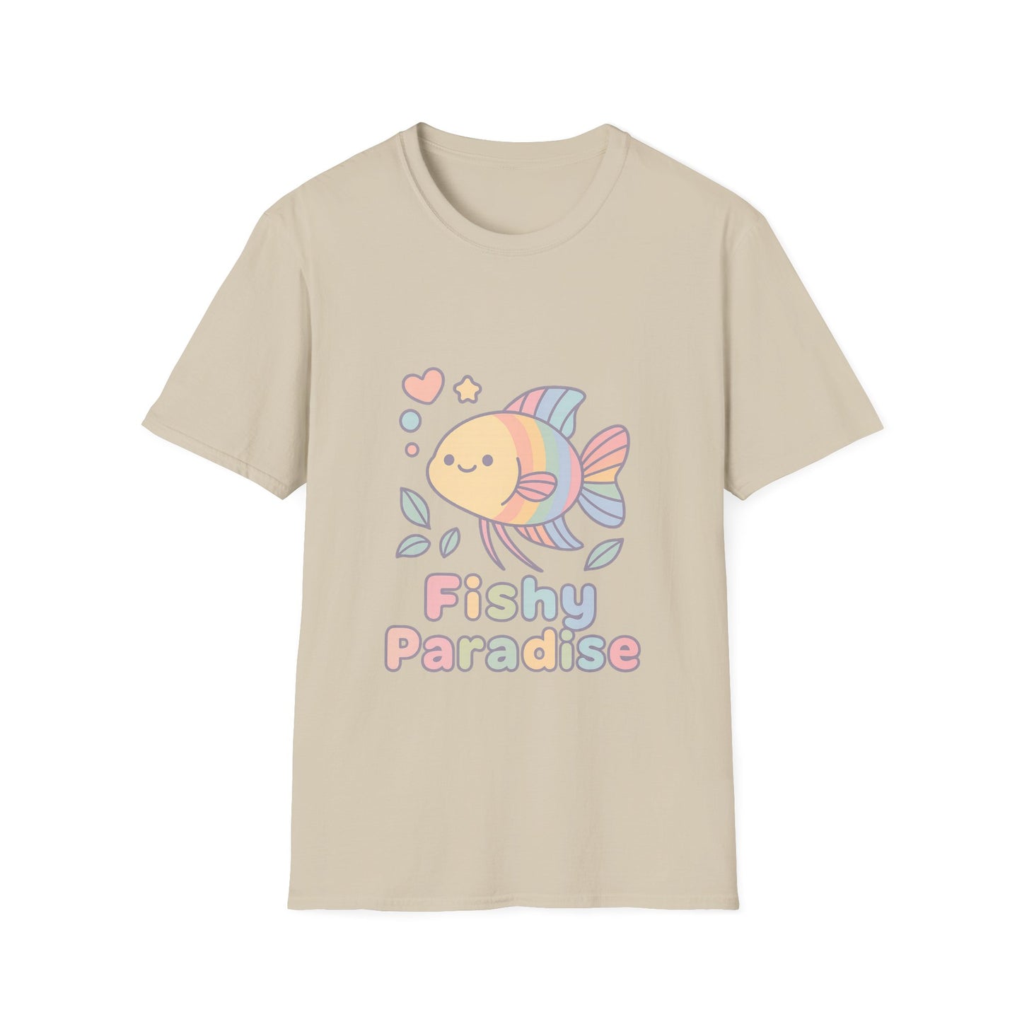 Fishy Paradise Tee – Kawaii Rainbow Paradise Fish Design