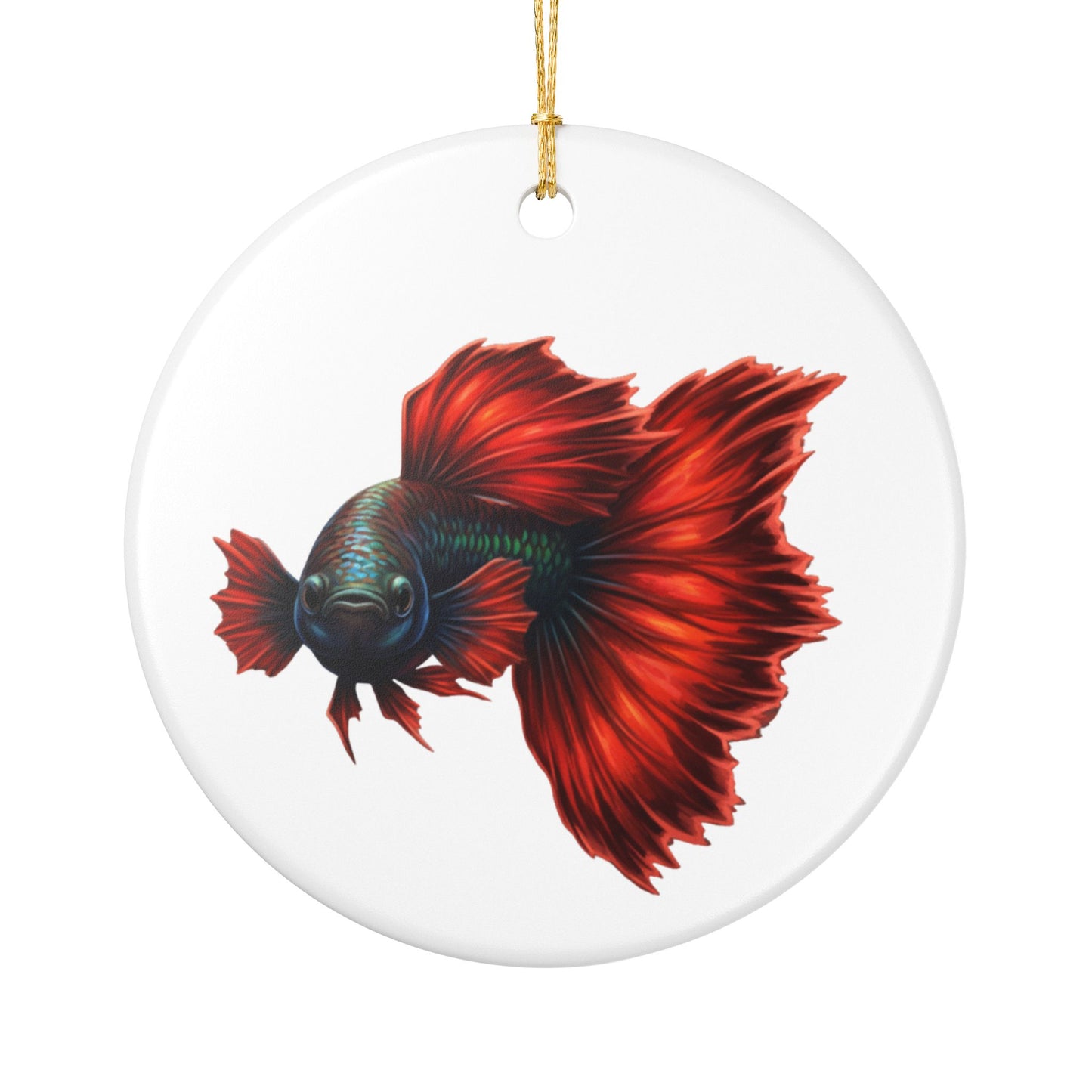 Red Dragon Guppy Ornament