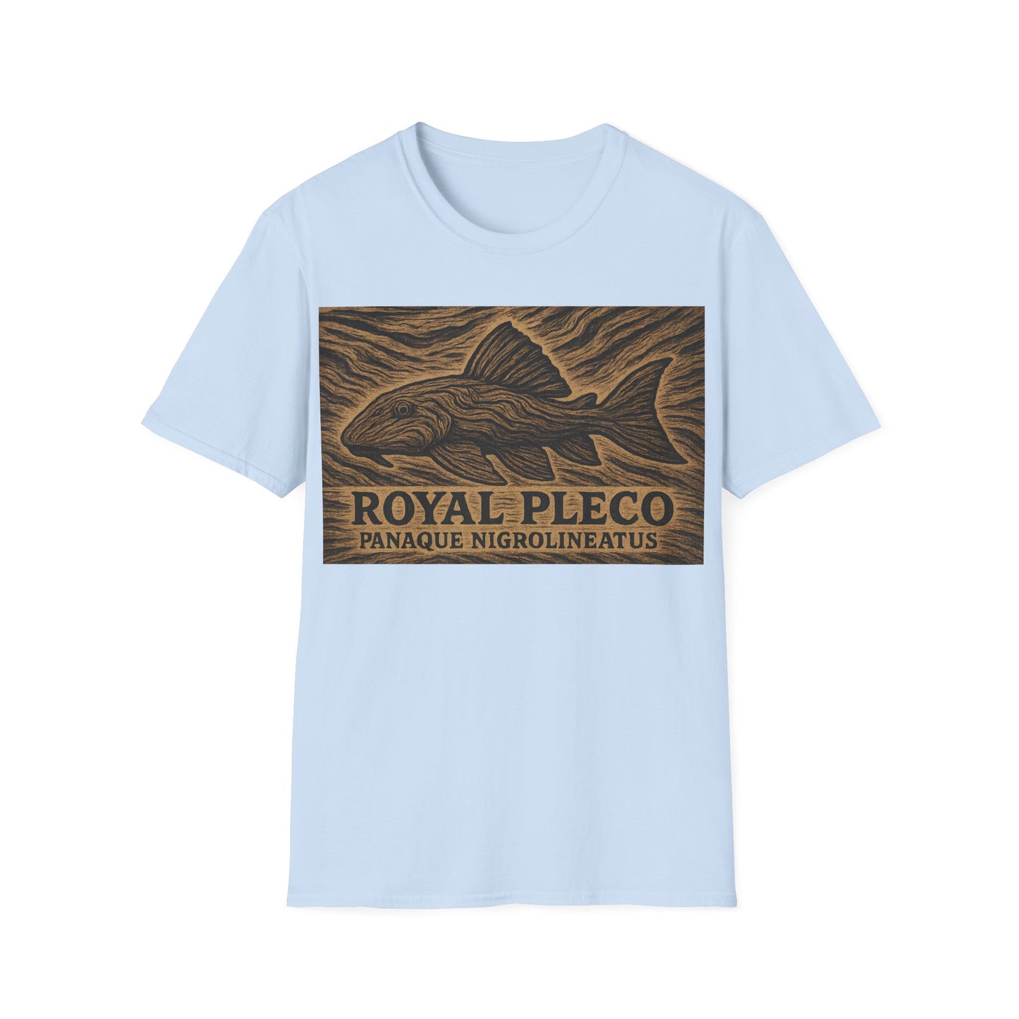 Royal Pleco Tee – Driftwood Spirit Double Exposure Design