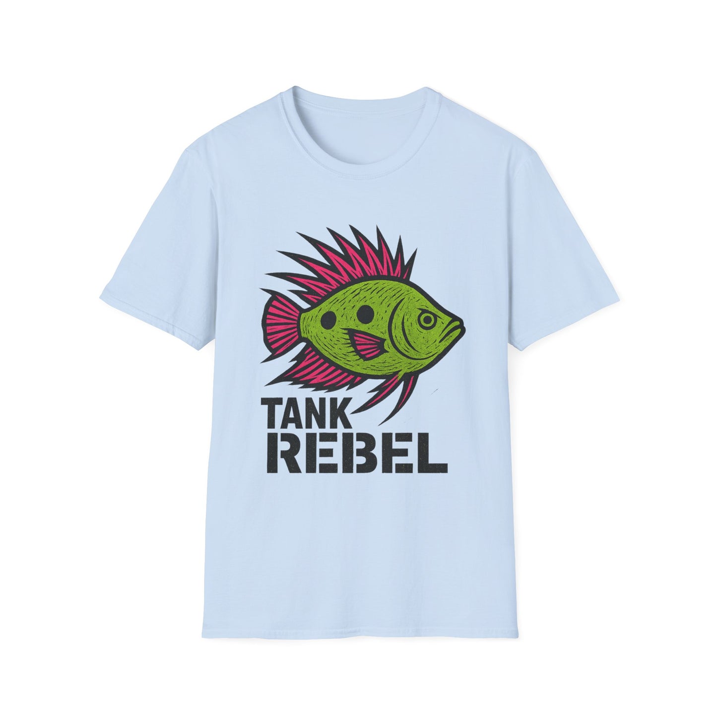 Tank Rebel Tee – Punk Three-Spot Gourami Mohawk Design