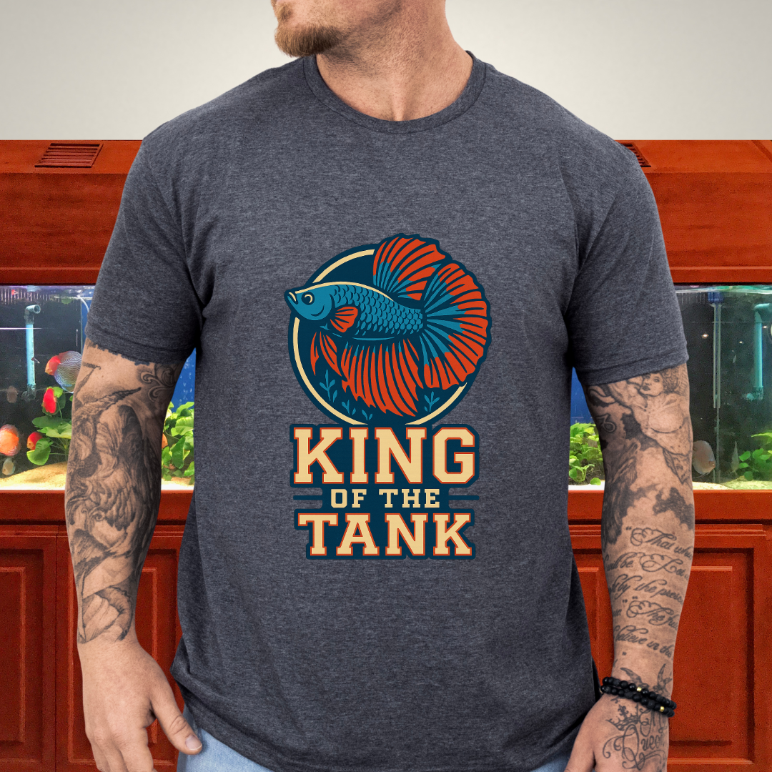 Halfmoon Betta Retro Logo Tee for Aquarium Hobbyists
