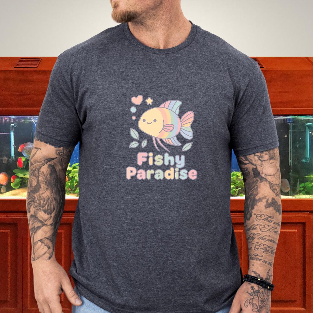 Fishy Paradise Tee – Kawaii Rainbow Paradise Fish Design