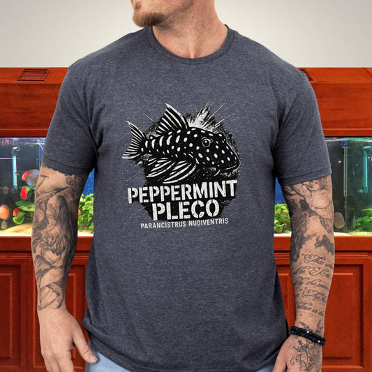 Peppermint Pleco T-Shirt – Punk Graffiti Parancistrus nudiventris Design for Aquarium Hobbyists-T-Shirt-Fish & Friends Tees