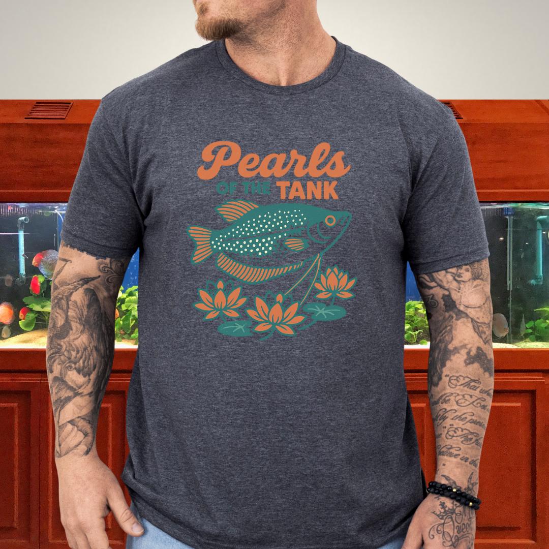 Pearls of the Tank Tee – Retro Pearl Gourami Design