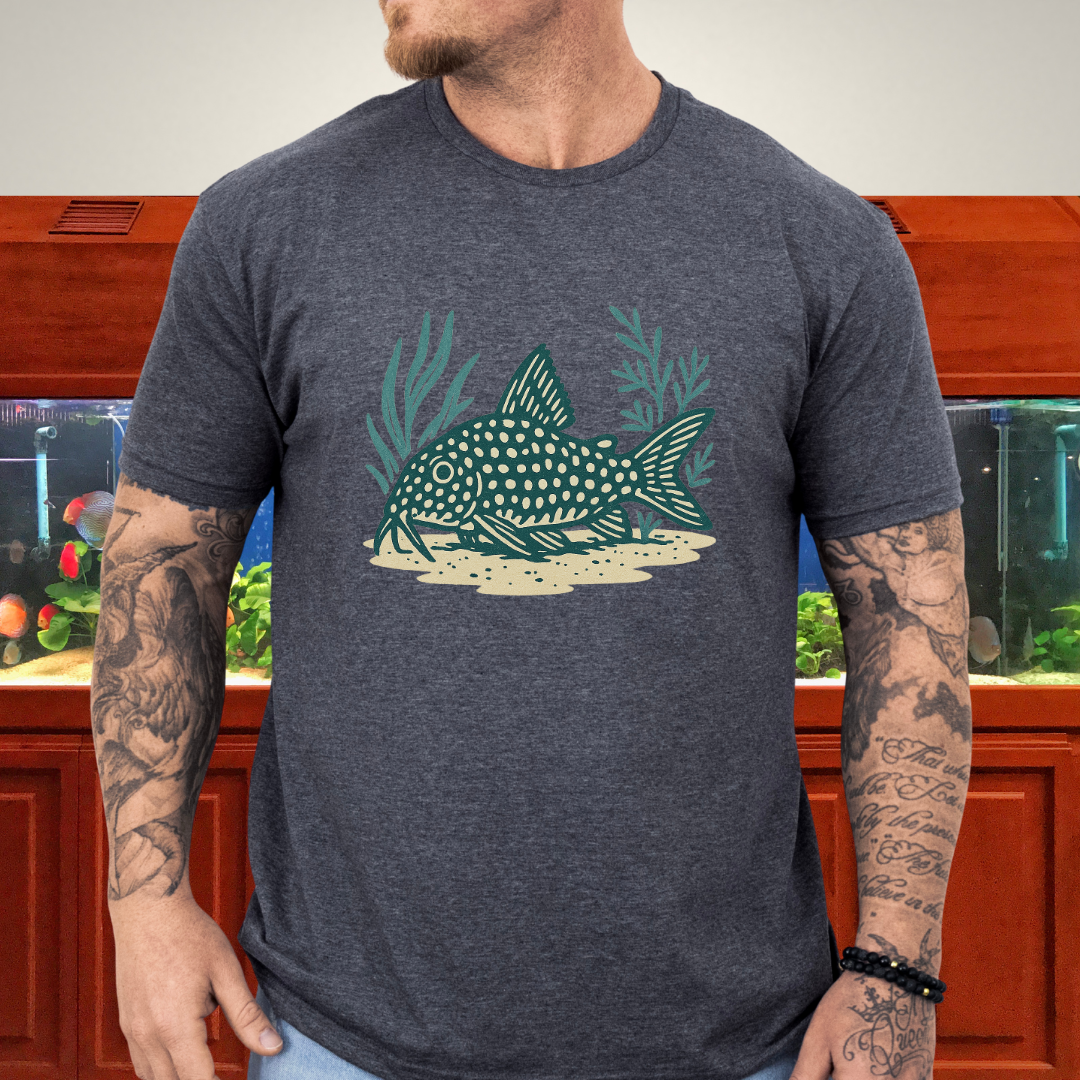 Spotted Grace Tee – Realistic Sterba’s Cory Catfish Design