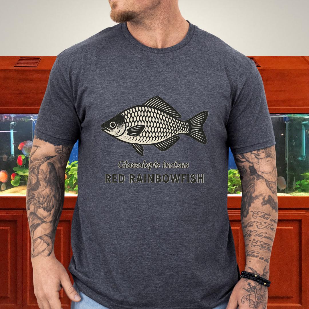 Lake Sentani Rainbowfish Shirt – Bold Red Fish Design