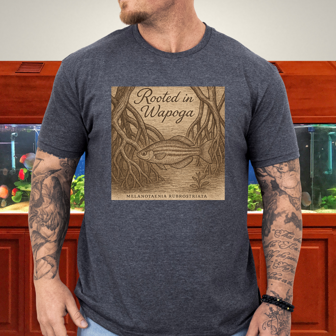 Wapoga Rainbowfish Shirt – Etched Driftwood & Mangrove Style