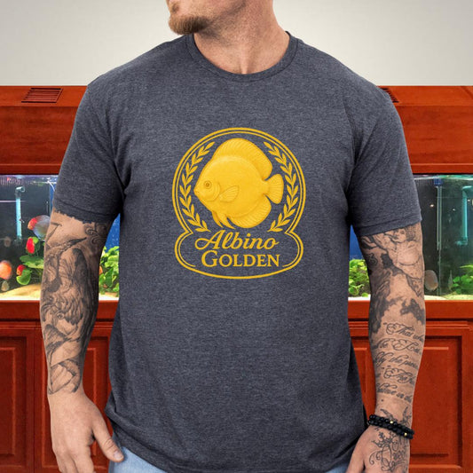 Radiant Golden Discus Retro Emblem Tee-T-Shirt-Fish & Friends Tees