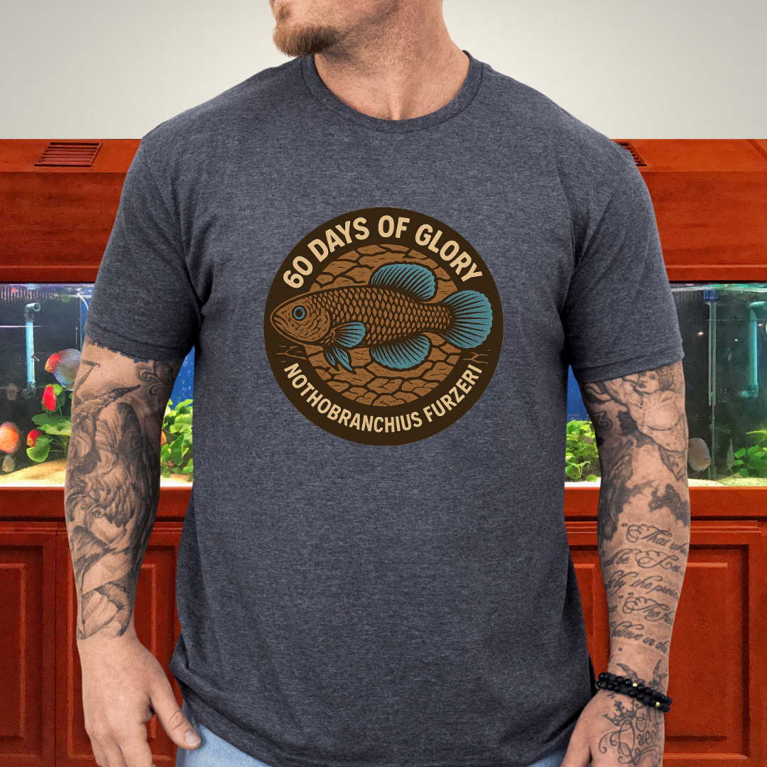 60 Days of Glory Tee – Nothobranchius furzeri Annual Killifish