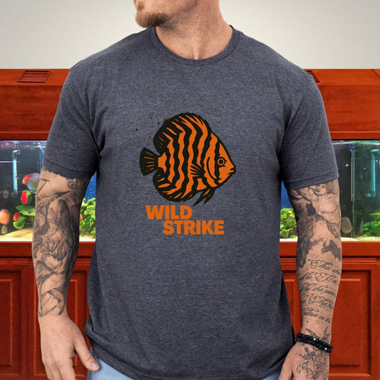 Wild Strike Punk Tiger Stripe Discus Tee-T-Shirt-Fish & Friends Tees