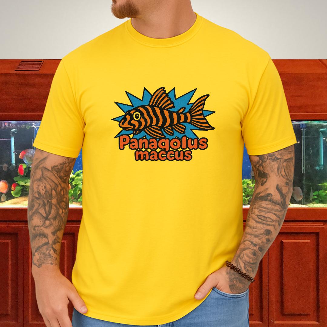 Retro Aquarium Tee – Clown Pleco Bubble Letter Print-T-Shirt-Fish & Friends Tees