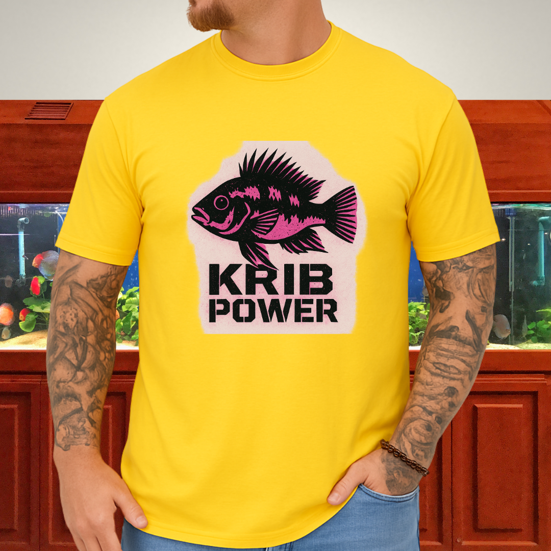 Krib Power Tee – Punk Neon Pink Kribensis Design