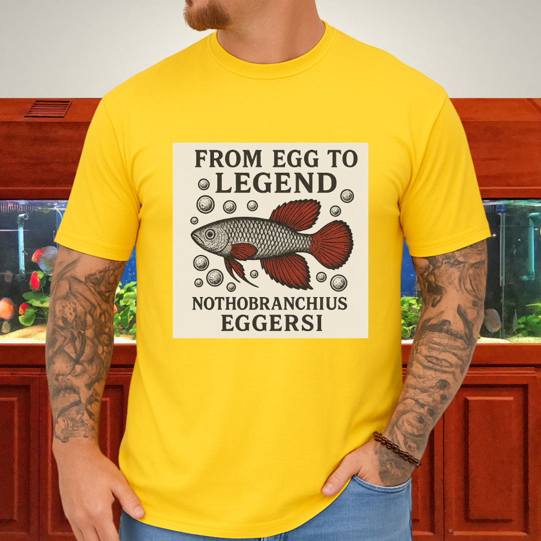 From Egg to Legend Tee – Eggersi Killifish Lithograph Design