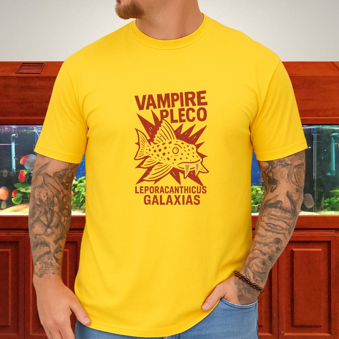 Vampire Pleco Tee – Punk Stencil Catfish Design-T-Shirt-Fish & Friends Tees