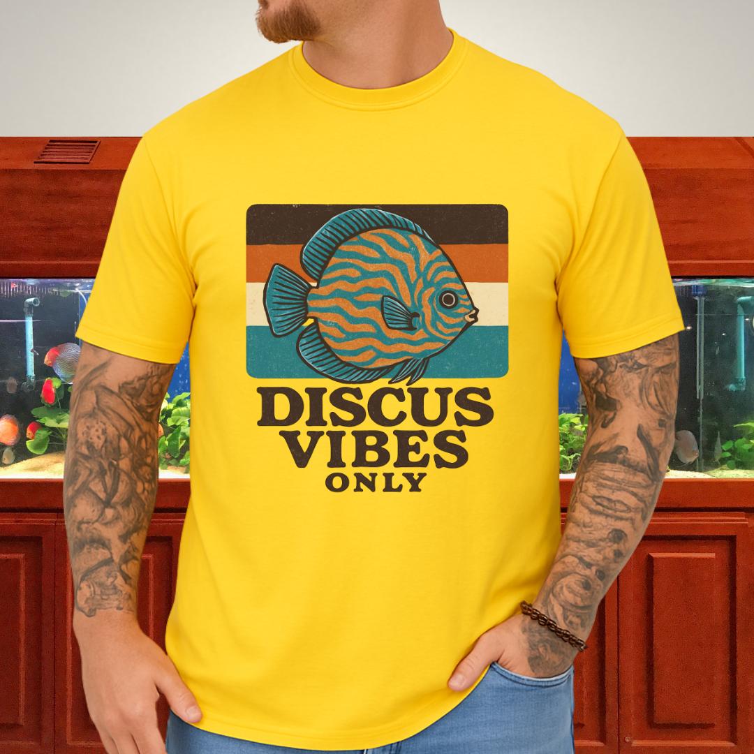 Retro Discus Fish T-Shirt – 70s Groovy Aquarium Style-T-Shirt-Fish & Friends Tees