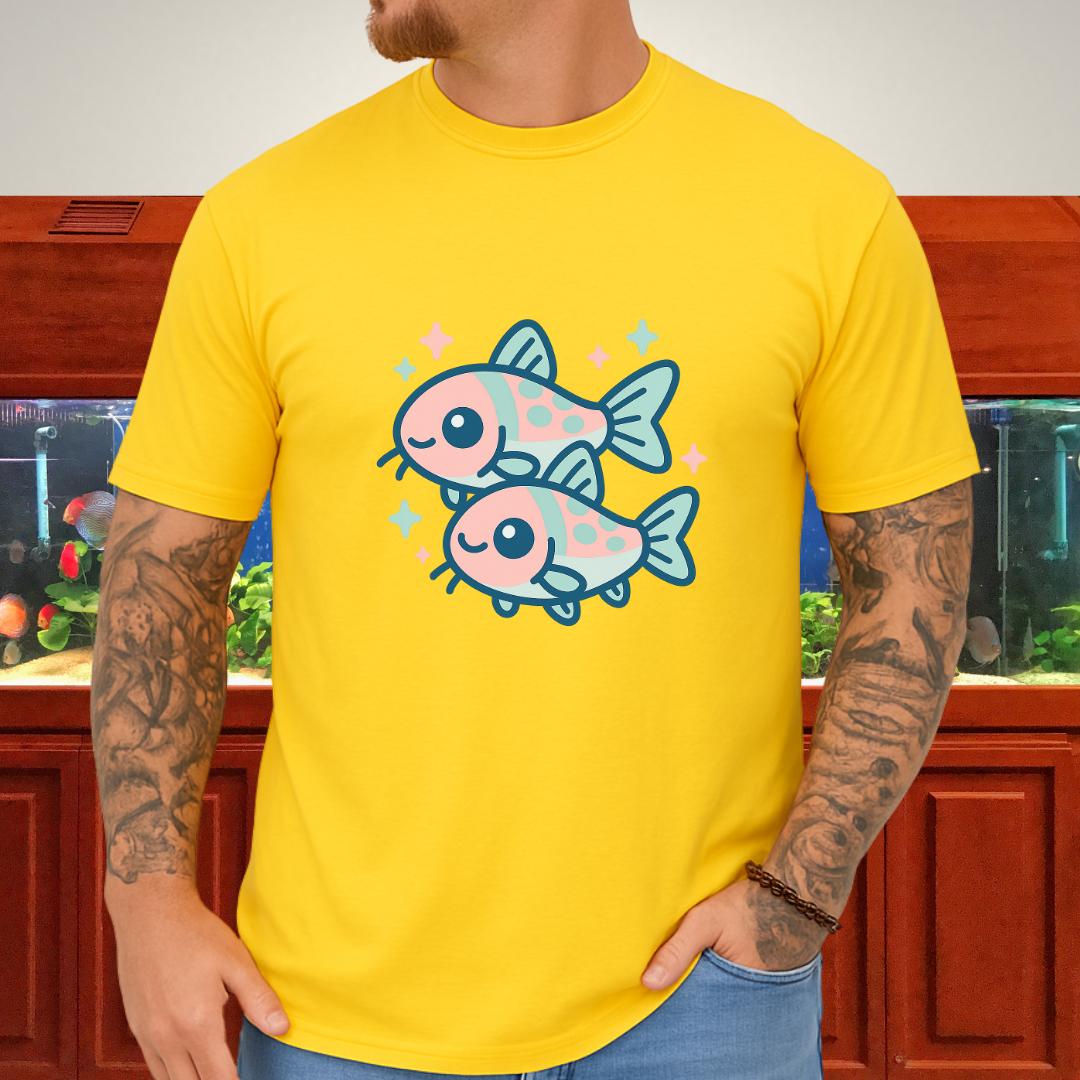 Adorable Nano Fish Shirt – Pygmy Corydoras Pastel Style-T-Shirt-Fish & Friends Tees