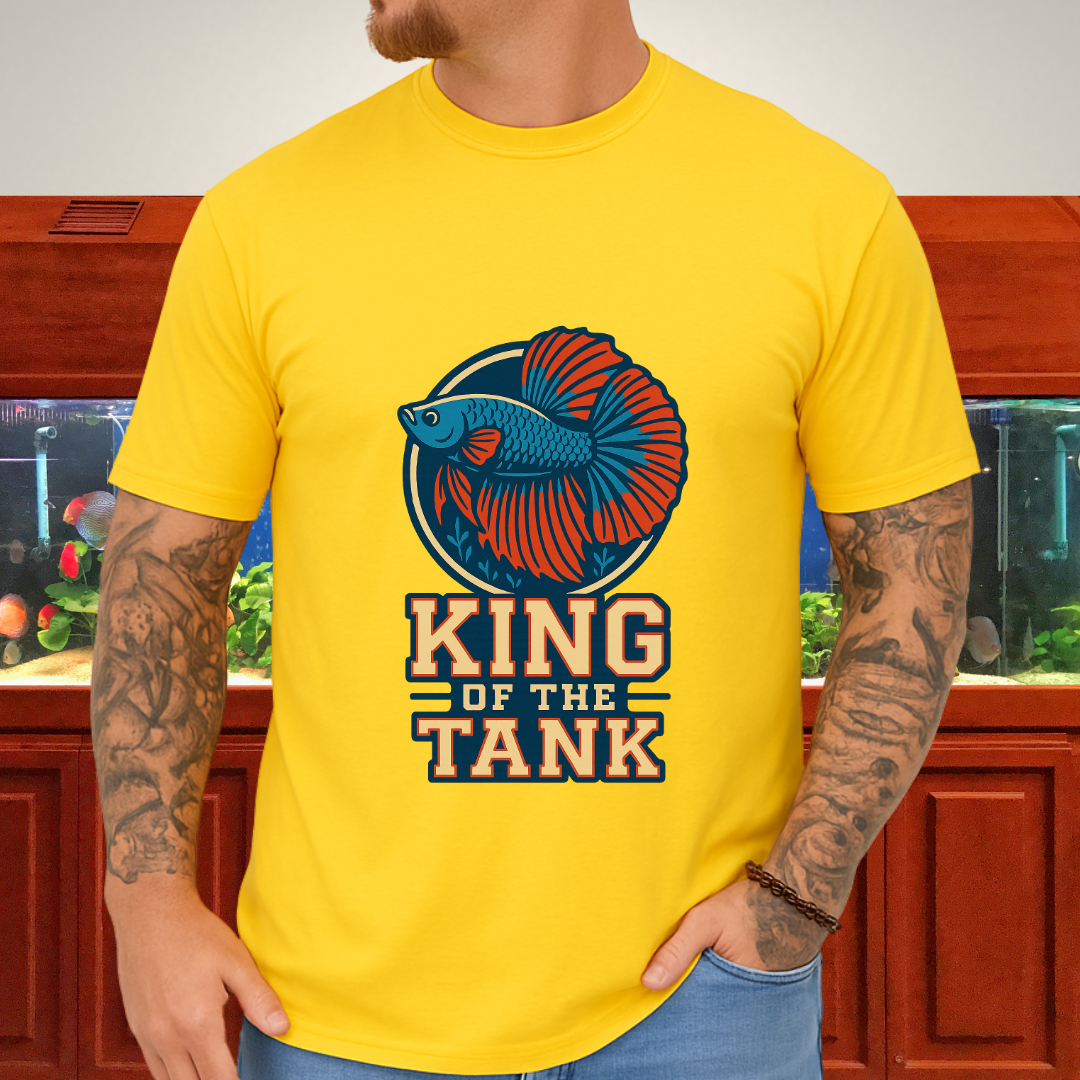 Halfmoon Betta Retro Logo Tee for Aquarium Hobbyists