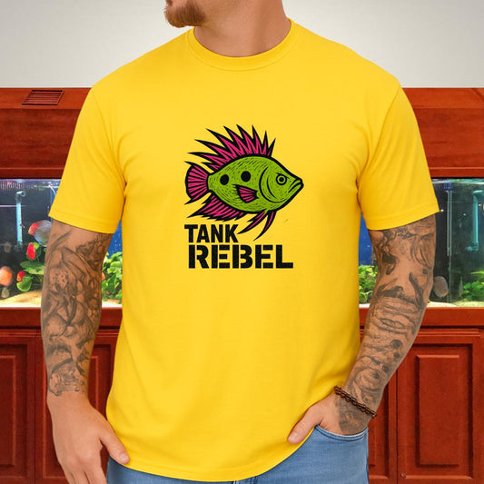Tank Rebel Tee – Punk Three-Spot Gourami Mohawk Design