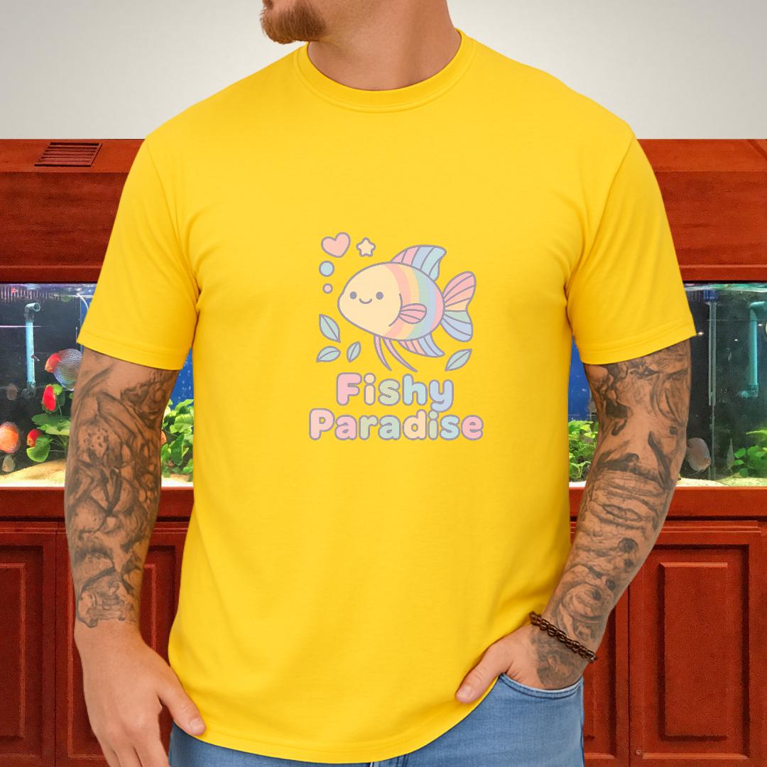 Fishy Paradise Tee – Kawaii Rainbow Paradise Fish Design